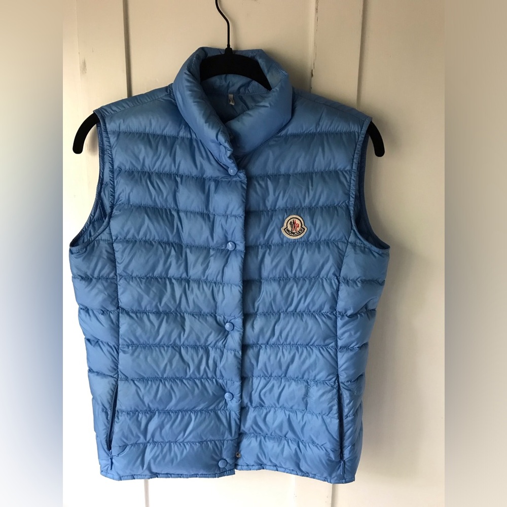 Moncler Liane Down Vest Women’s Size 1 Blue